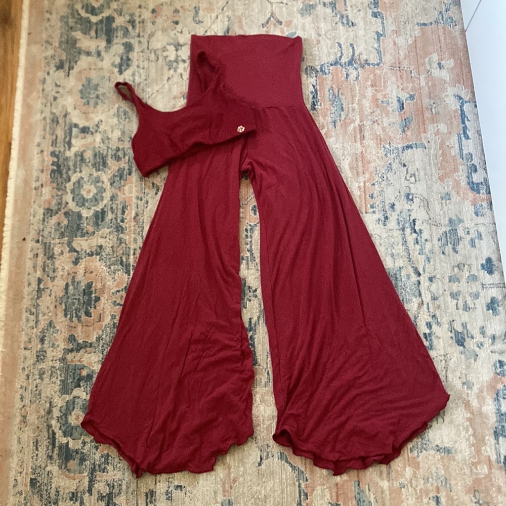 Women’s Burgundy Sleepwear Jumpsuit